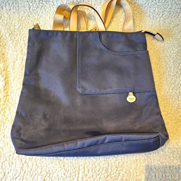 Radley Pocket Essentials Navy Nylon Backpack - Picture 1 of 15